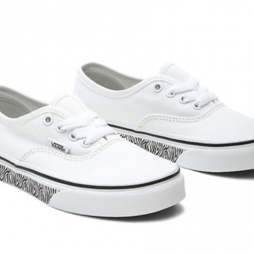 🔥50% OFF!🔥Authentic Rare Vans Kids White Zebra-Stripe Sneakers